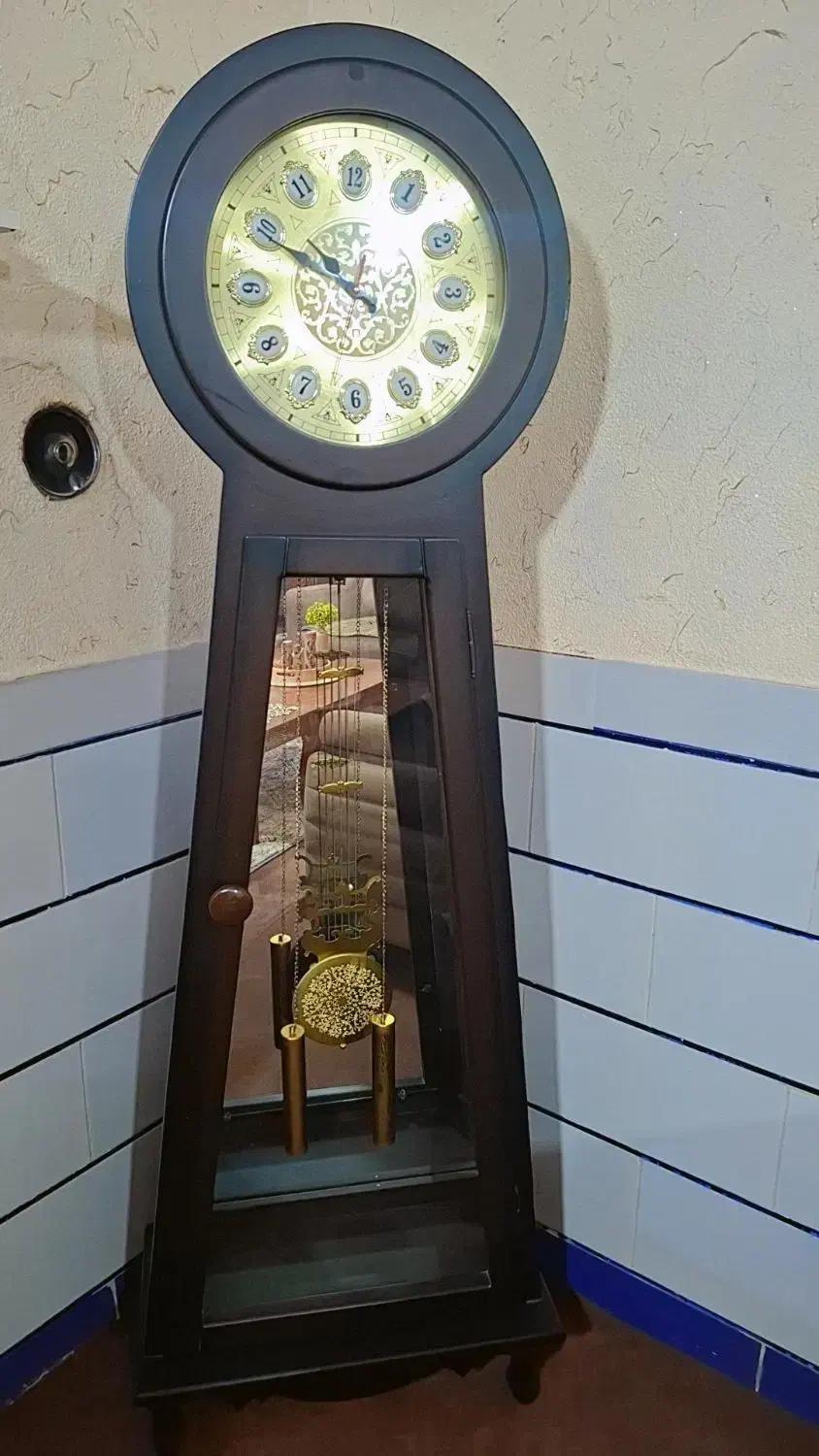 ساعت ایستاده چوبی|ساعت دیواری و تزئینی|بهبهان, |دیوار