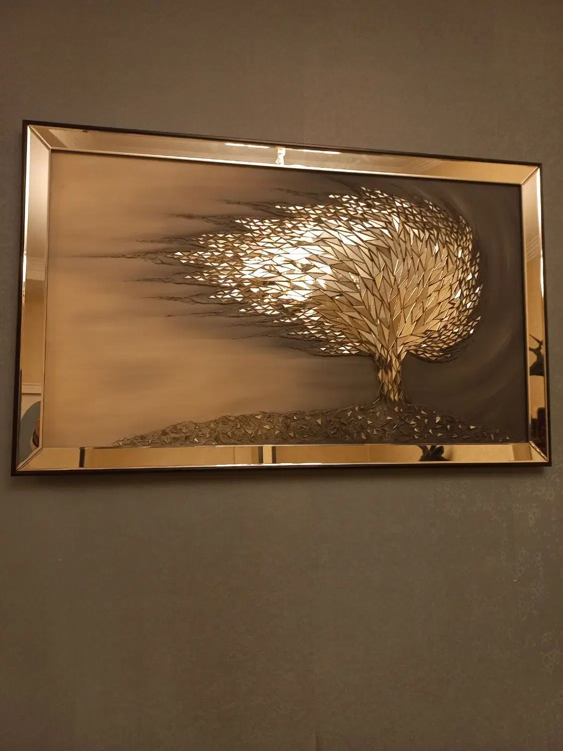 تابلو آینه ای کار دست|تابلو، نقاشی، عکس|ری, شهادت|دیوار