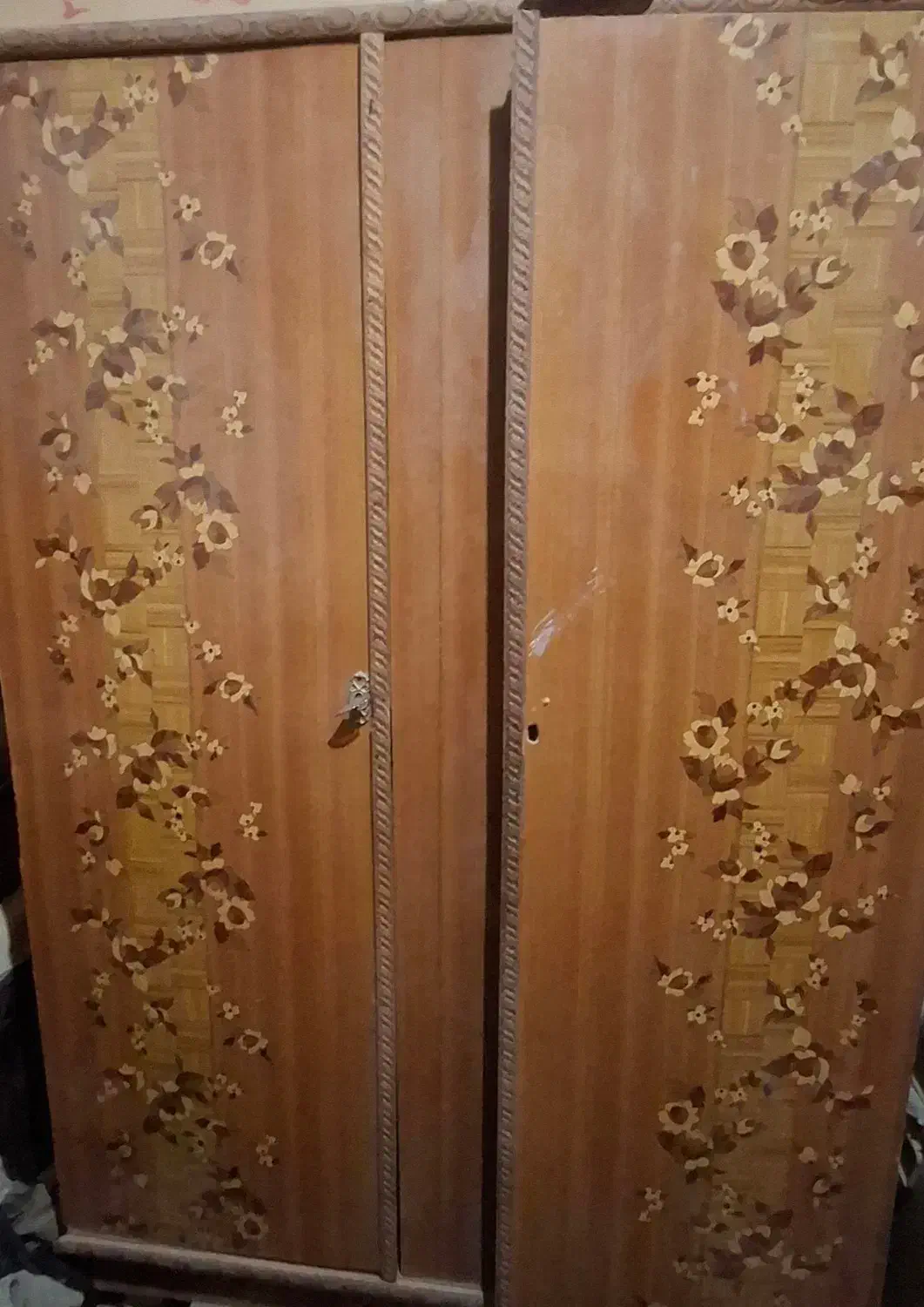 کمد چوبی قدیمی|جاکفشی، کمد، دراور|زابل, |دیوار