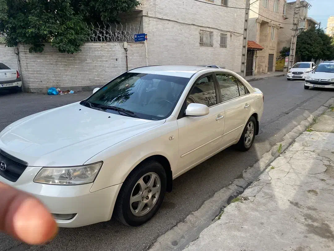 سوناتا سفید صدفی مدل ۲۰۰۷|خودرو سواری و وانت|گنبد کاووس, |دیوار