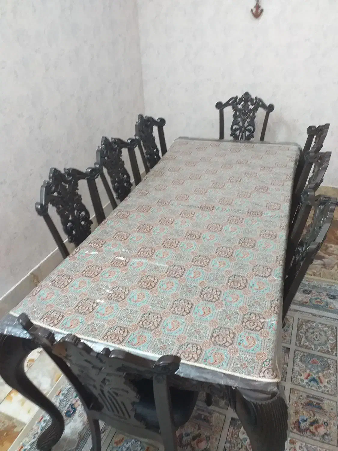 میز۸نفره ناهار خوری با صندلی|میز و صندلی غذاخوری|قم, بکایی|دیوار