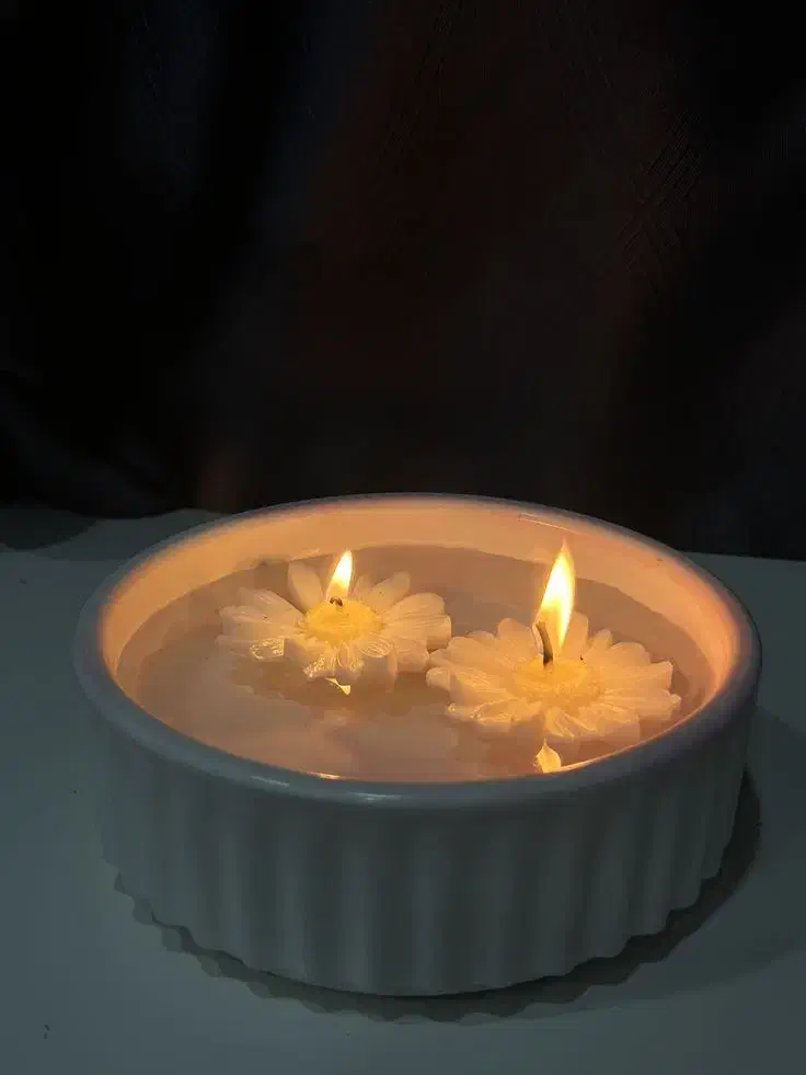 شمع بابونه هرعدد  ۲۵ت|صنایع دستی و سایر لوازم تزئینی|کامیاران, |دیوار