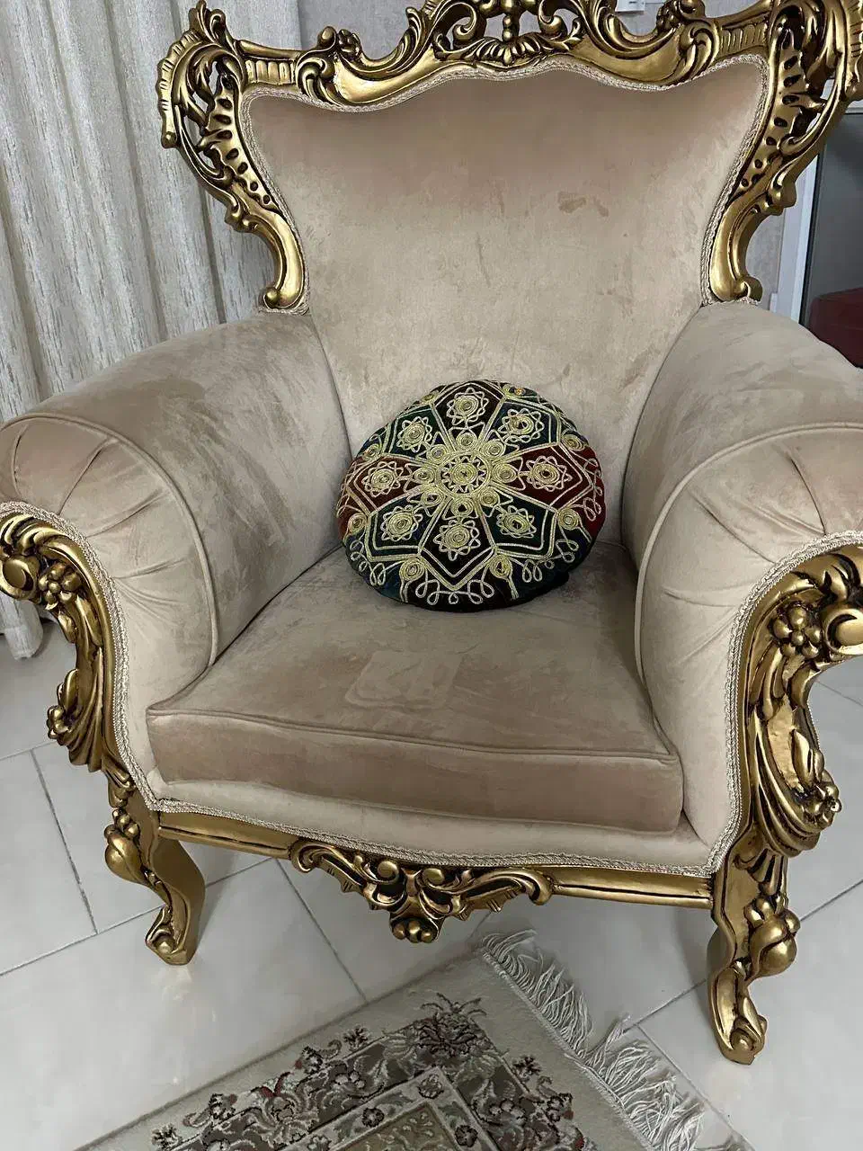 مبل منبت کلاسیک ۹ نفره|مبلمان خانگی و میز عسلی|رباطکریم, رباطکریم|دیوار