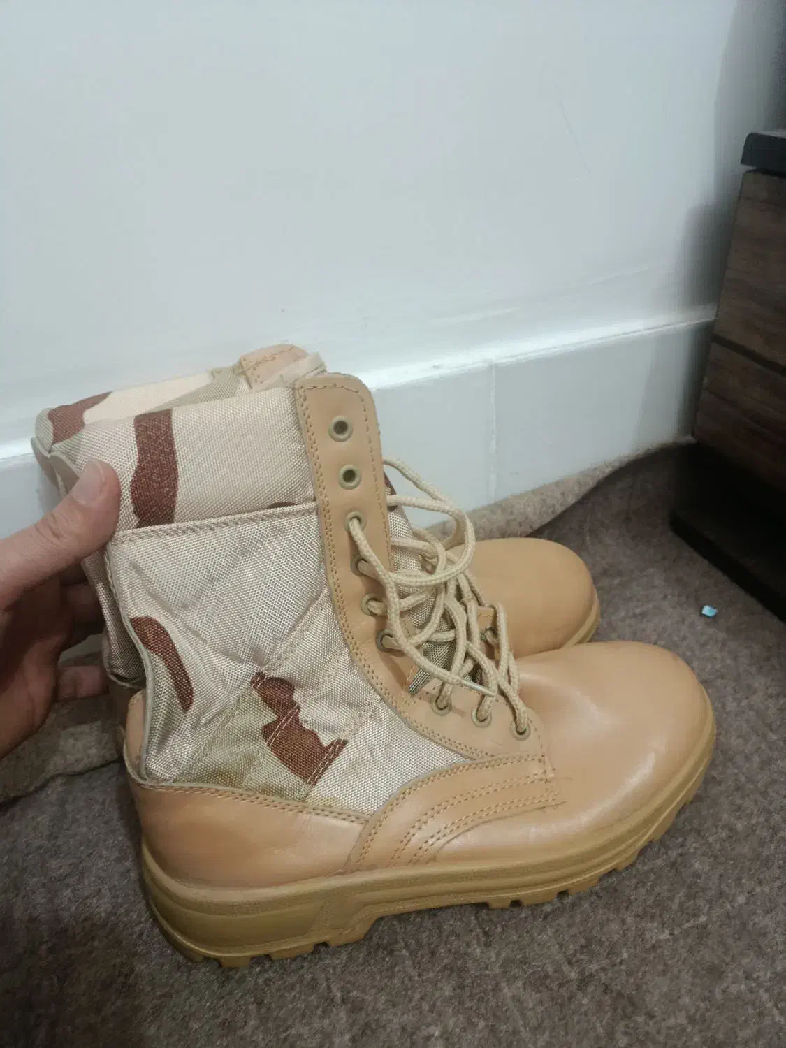 پوتین مرزبانی سایز ۴۰|کیف، کفش، کمربند|اهواز, منبع اب|دیوار