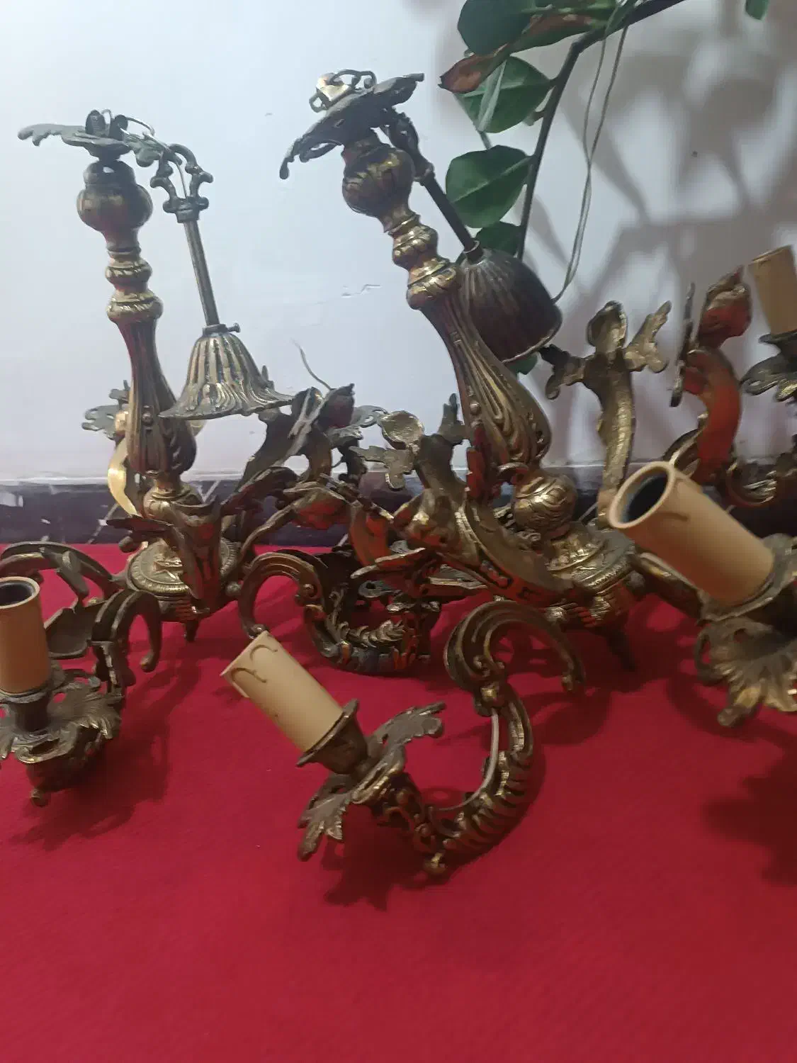 فروش لوستر ایینه شمعدان برنجی شیرخرید  ضایعات|لوستر و چراغ آویز|تهران, شارق|دیوار