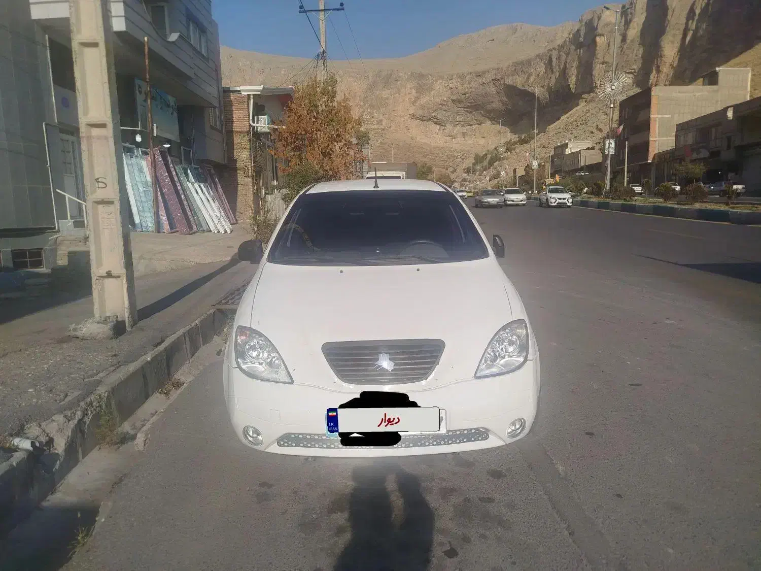 تیبا۲رنگ سفید بدون خش گلگیر سمت شاگرد تعویض|خودرو سواری و وانت|ماکو, |دیوار
