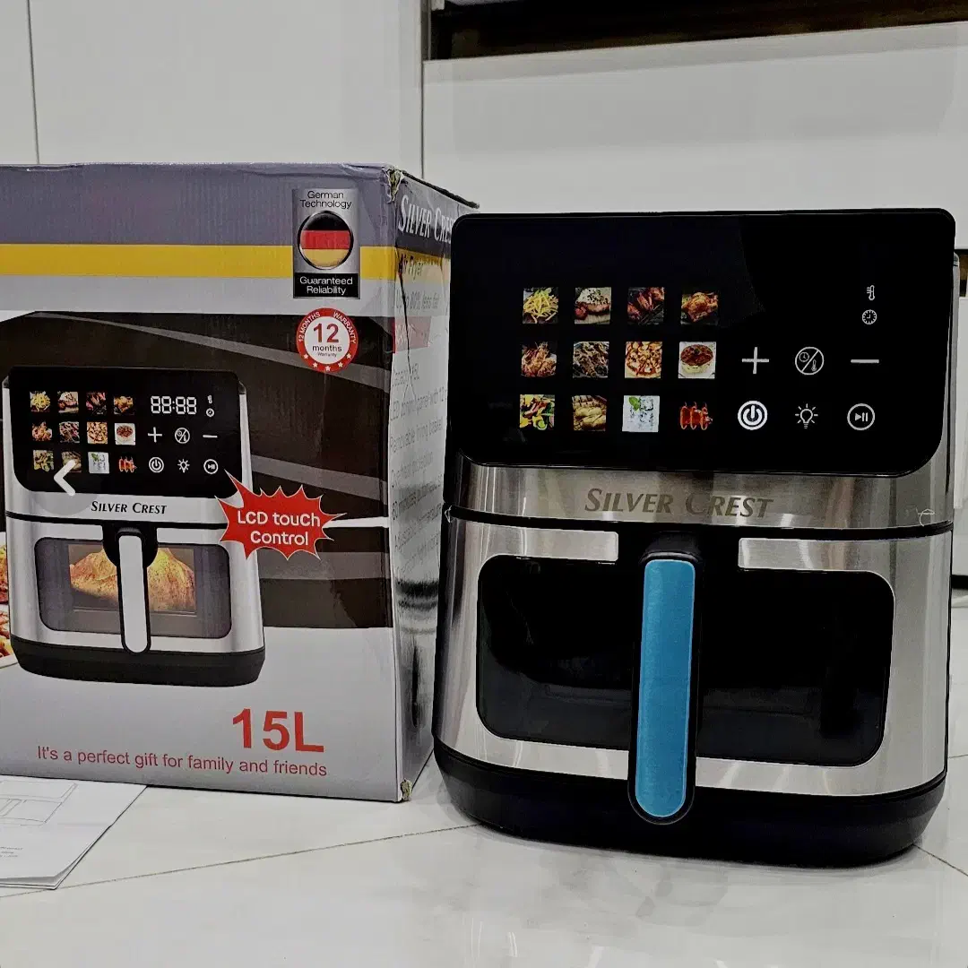 سرخ کن سیلور کرست 15لیتر دو المنت نمایشگر مانیتوری|اجاق گاز و لوازم برقی پختوپز|گرگان, |دیوار