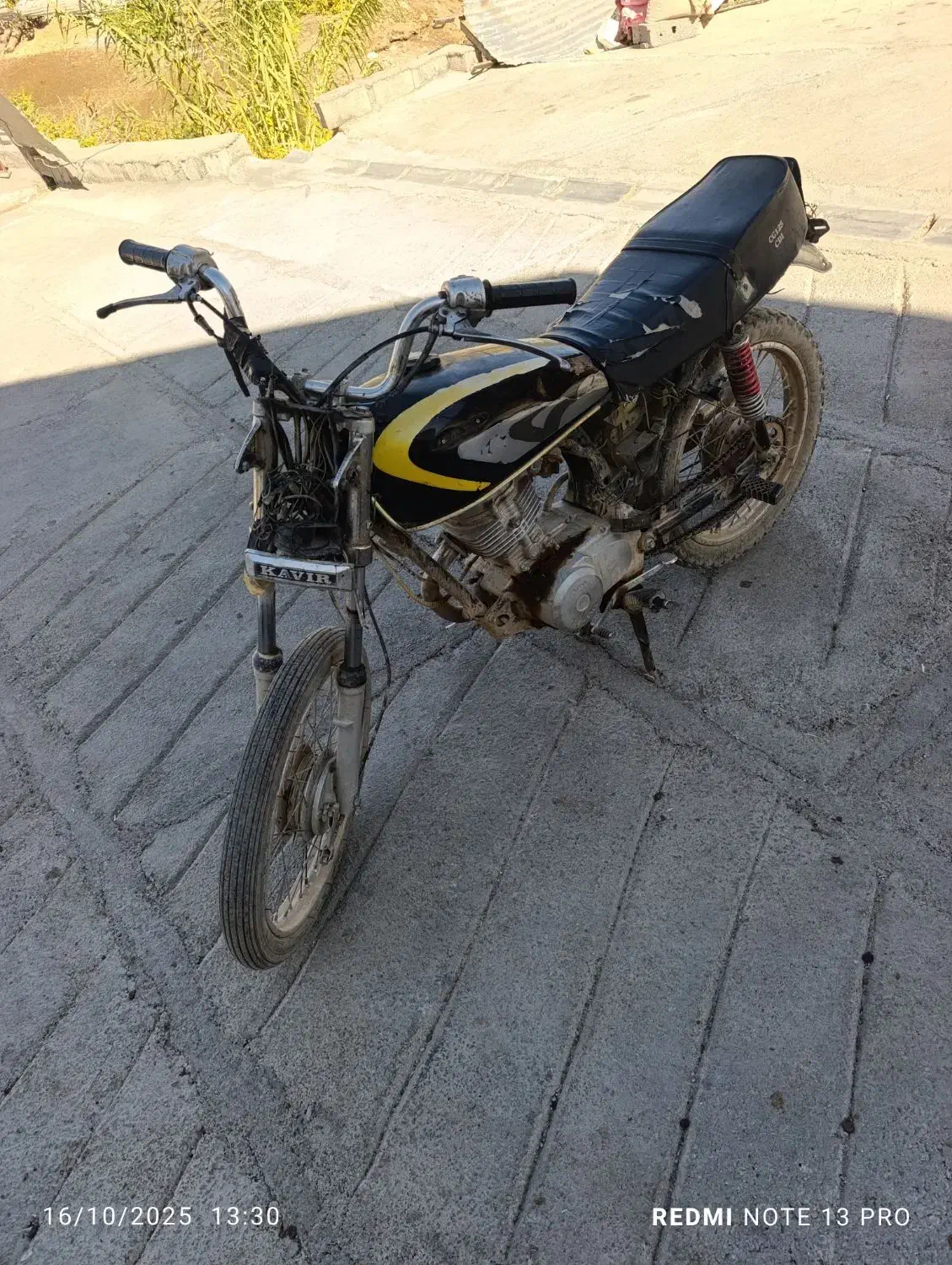 موتور 150دستی مزایده|موتورسیکلت|جوانرود, |دیوار