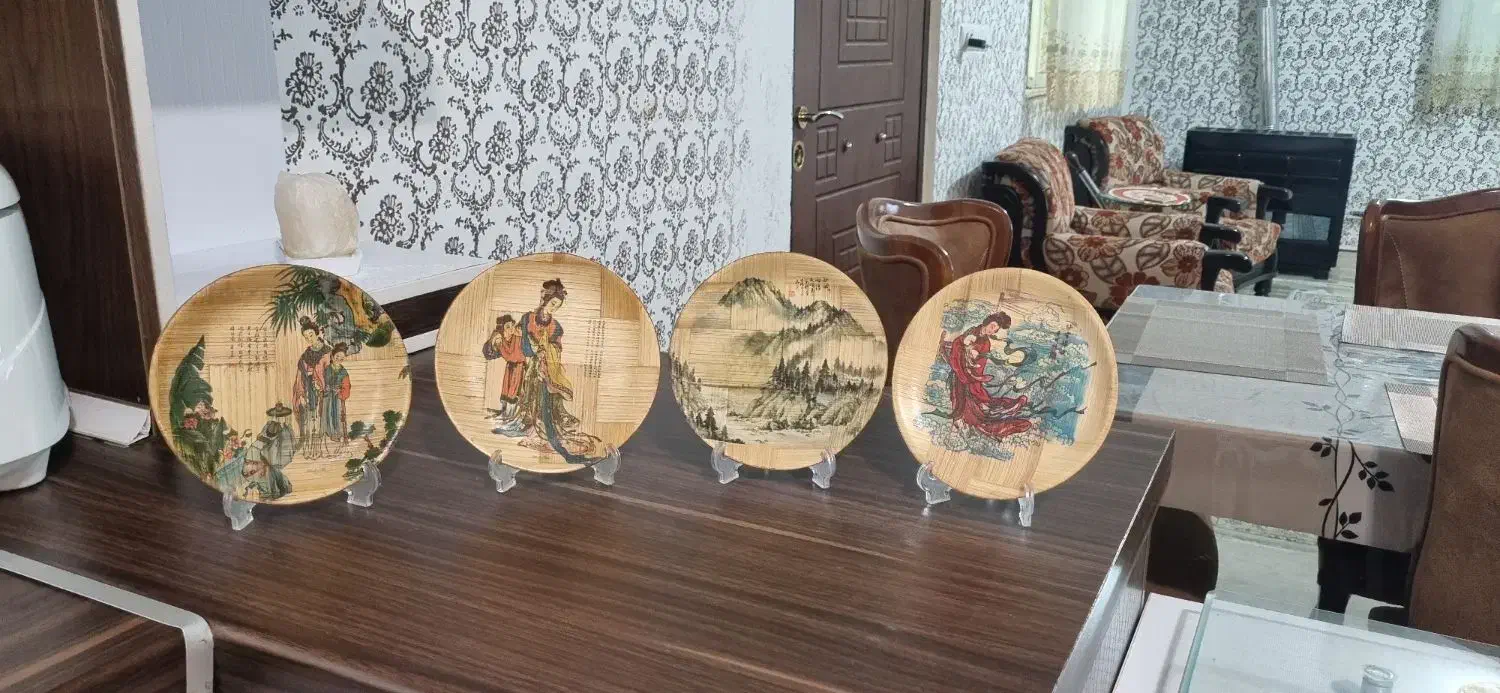 باکس دمنوش بعلاوه زیر لیوانی و بشقاب چوبی دکور|صنایع دستی و سایر لوازم تزئینی|تهران, آبشار تهران (دریاچه)|دیوار