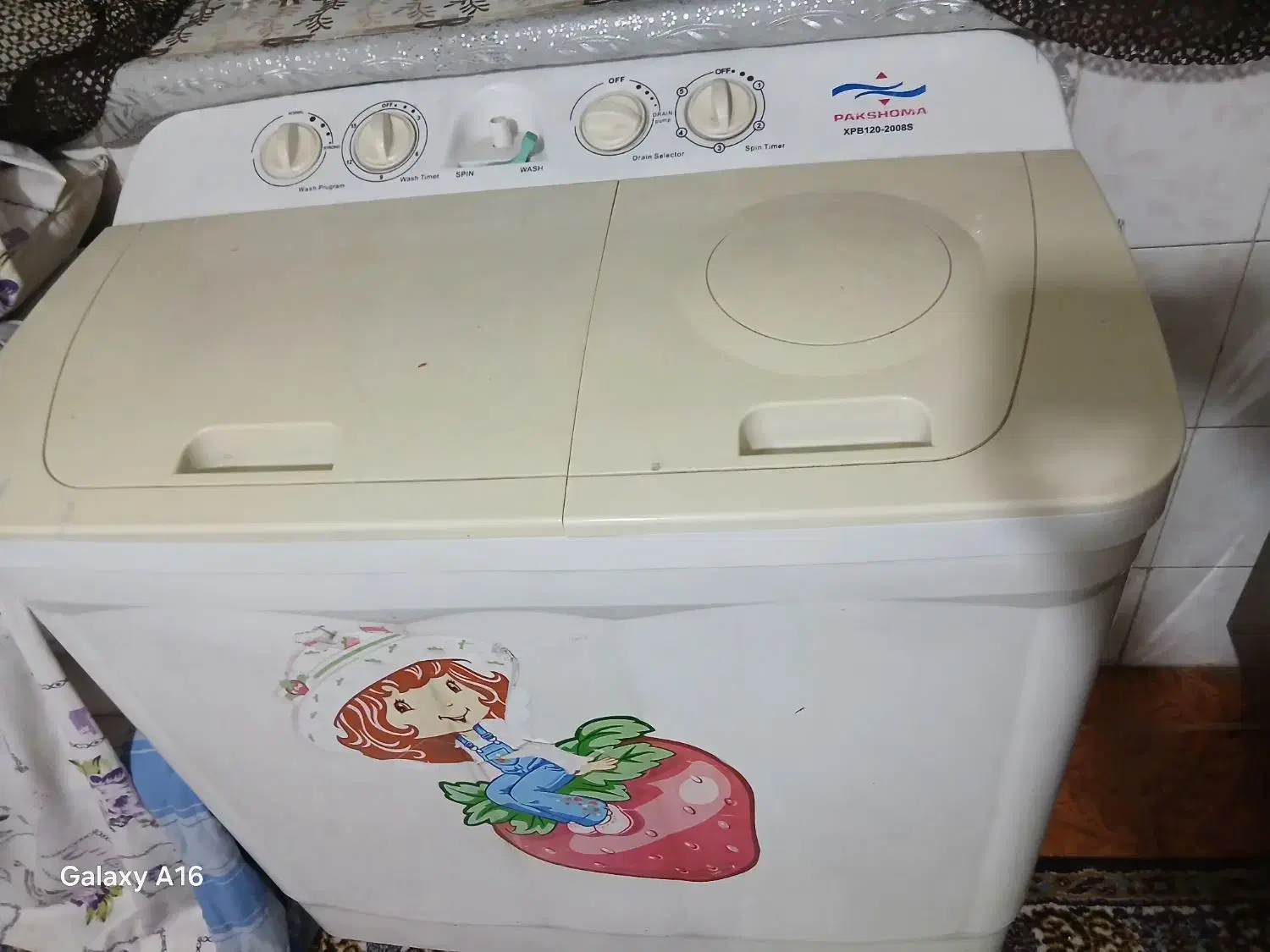 لباسشویی ۱۲کیلویی پاکشوما|ماشین لباسشویی و خشک‌کن لباس|شیراز, قلعه شاهزاده بیگم|دیوار