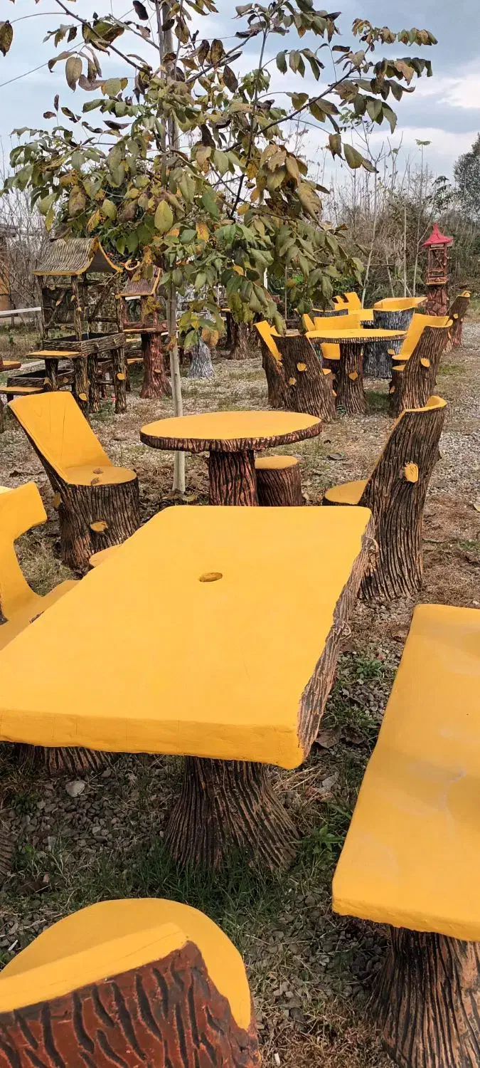 میز و صندلی و کباب پز بتنی|میز و صندلی غذاخوری|طاهرگوراب, |دیوار