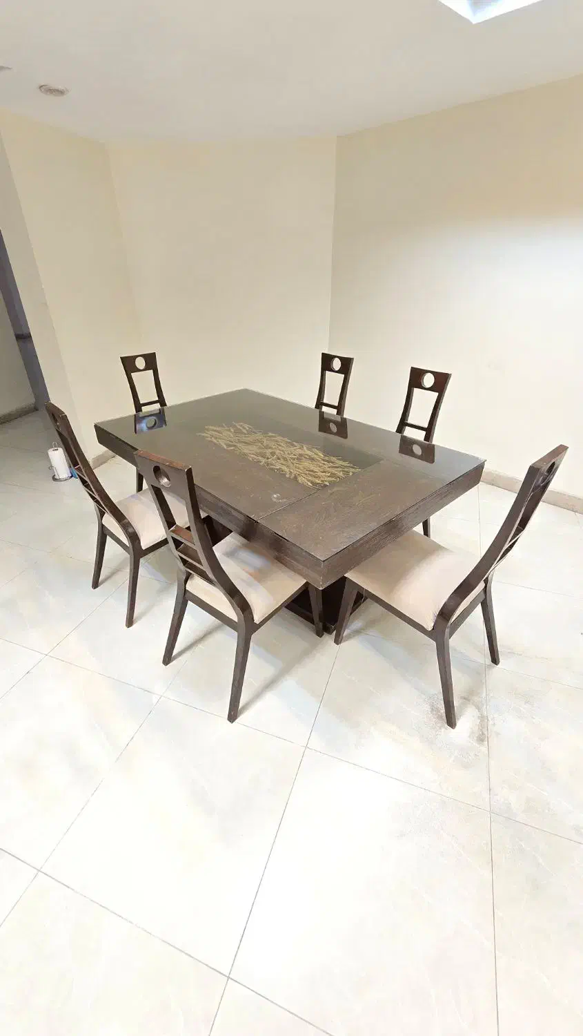 میز ناهارخوری ۶ نفره همراه صندلی|میز و صندلی غذاخوری|تهران, شهرک آتی شهر|دیوار
