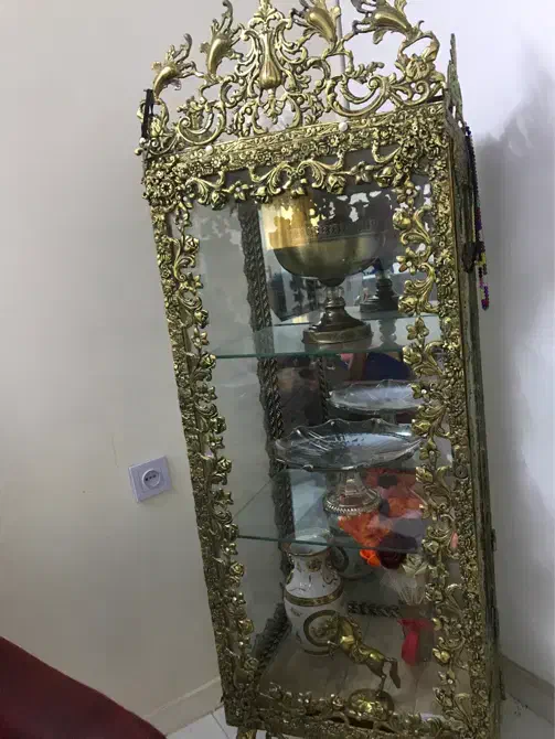 مینی بوفه برنجی ویترین|بوفه، ویترین، کنسول|تهران, تاکسیرانی|دیوار
