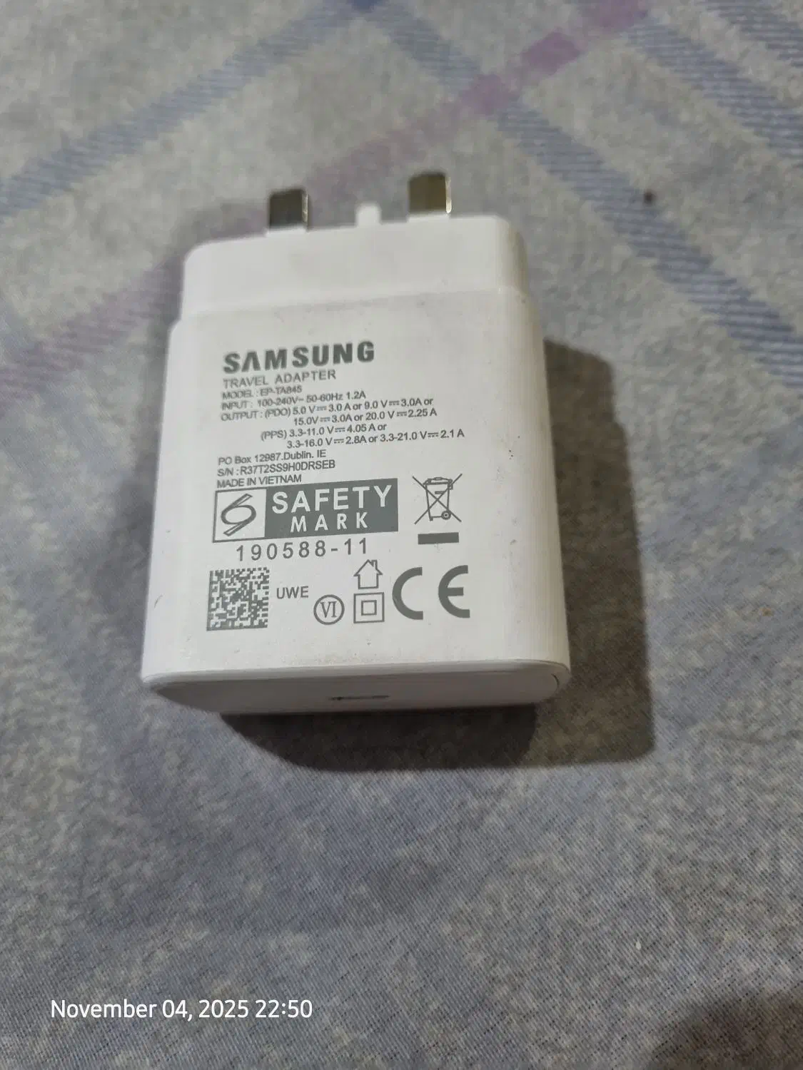 شارژر ۴۵ وات سامسونگ|لوازم جانبی موبایل و تبلت|اصفهان, کشاورزی|دیوار