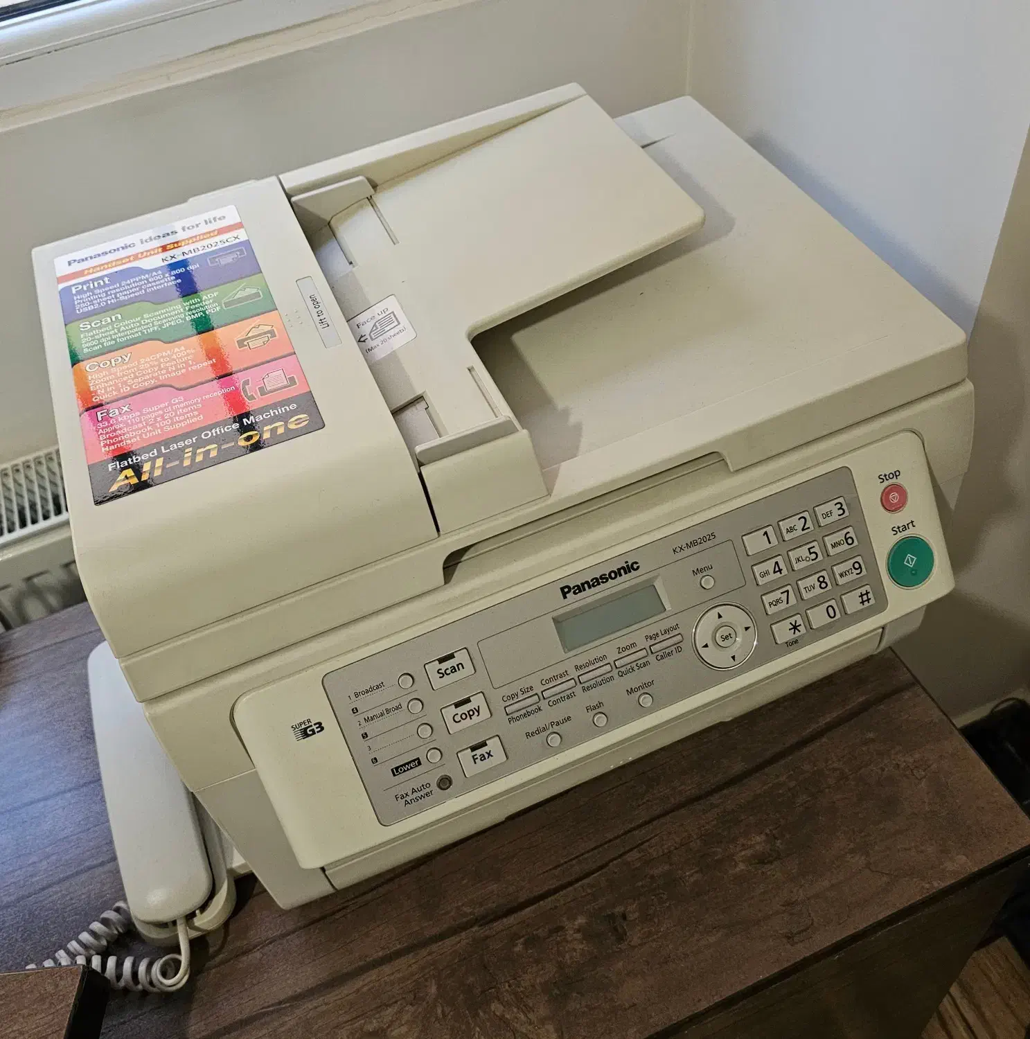 فکس چهارکاره پاناسونیک اصل مدل MB2025|پرینتر، اسکنر، کپی، فکس|تهران, شهرک چیتگر|دیوار