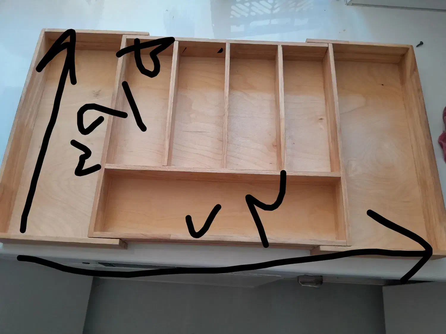 نظم دهنده کشو قاشق چنگال چوبی|آبچکان و نظمدهنده ظروف|تهران, ازگل|دیوار