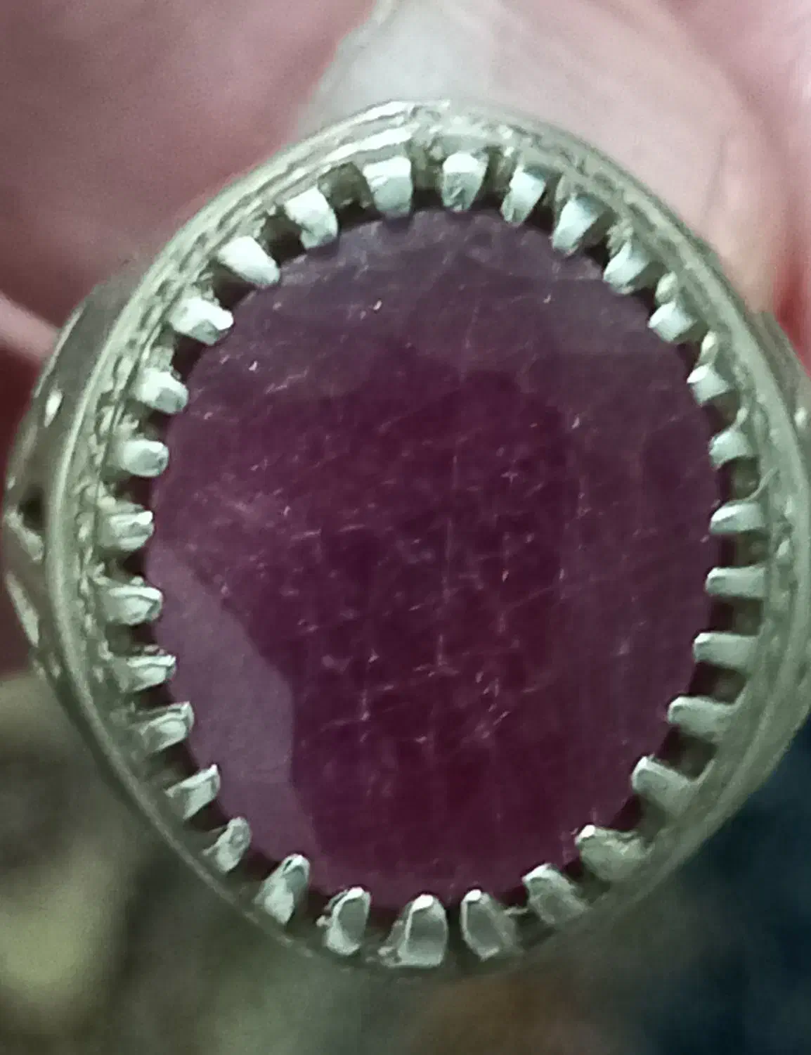 یاقوت طبیعی وزن۳۱گرم|کلکسیون اشیاء عتیقه|ملارد, |دیوار