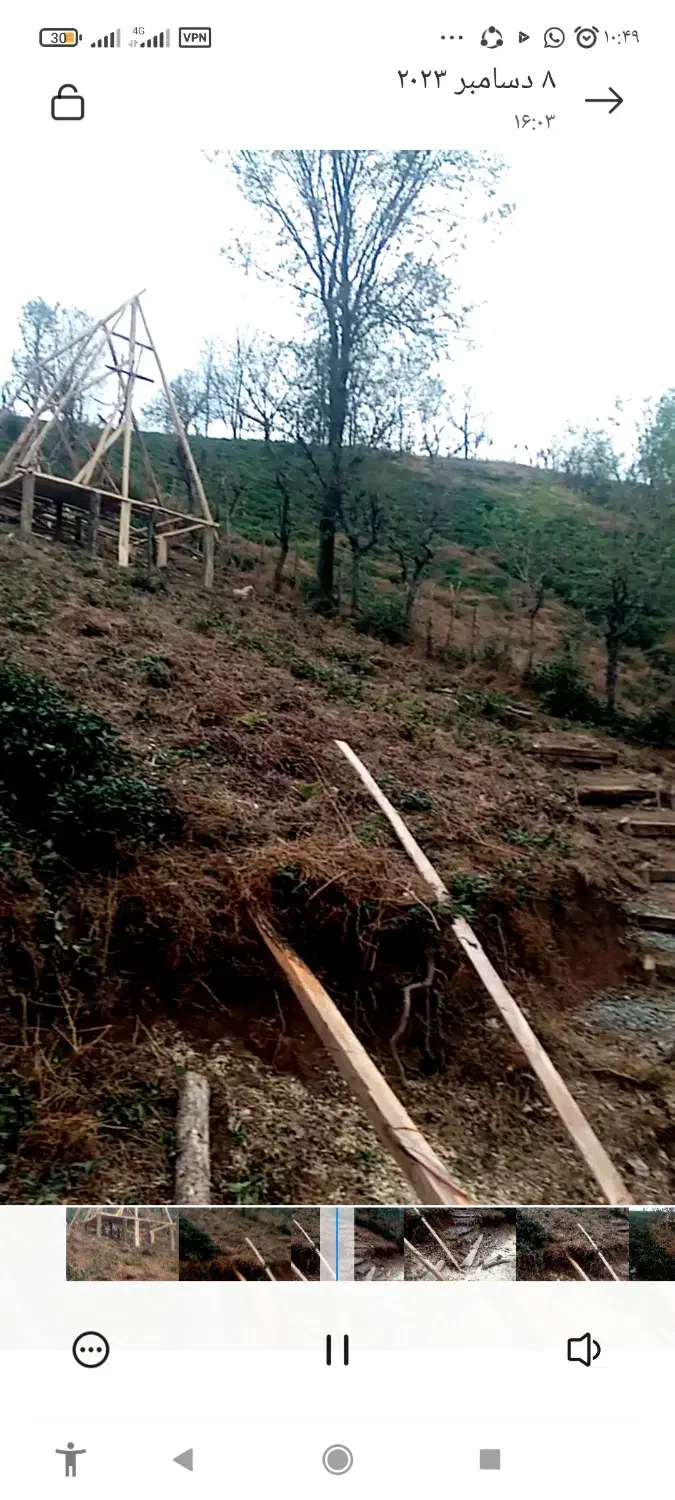 ۲۰۰متر زمین باغی ( کلبه نیمه ساخت سوئیسی )|فروش زمین و ملک کلنگی|سیاهکل, |دیوار