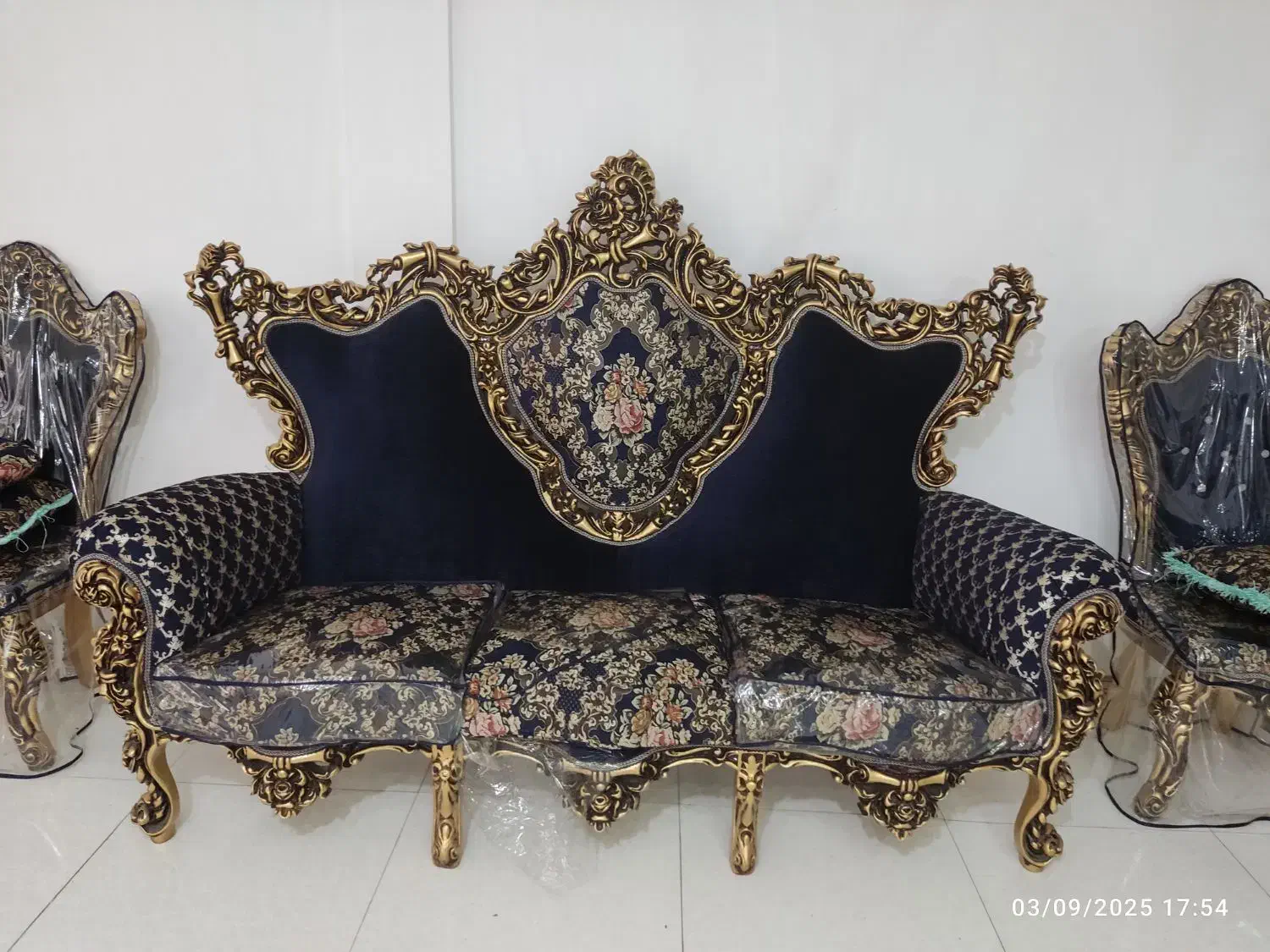 مبل سلطنتی 9 نفره|مبلمان خانگی و میز عسلی|نورآباد, |دیوار