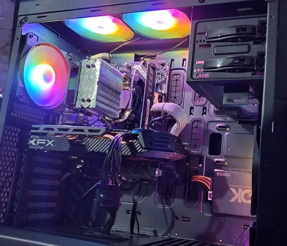 کیس نسل 14 مادربورد B760 رم 32 گرافیک 8 مانیتور 27|رایانه رومیزی|مشهد, جانباز|دیوار