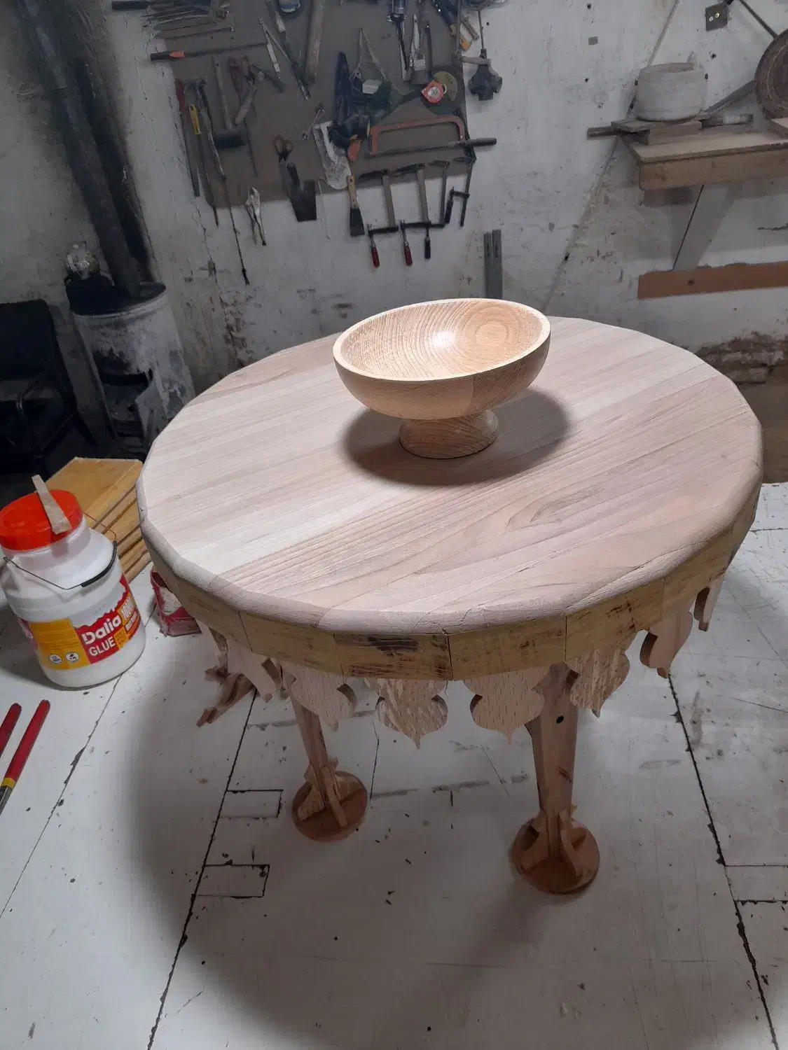 سینی چوبی.|صنایع دستی و سایر لوازم تزئینی|خمینیشهر, |دیوار