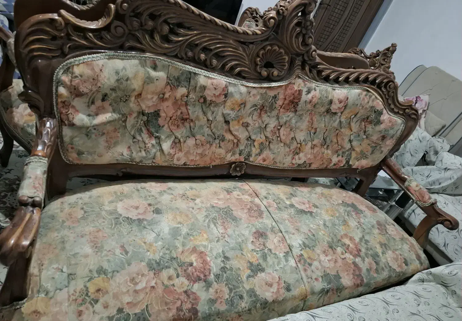 مبل ۸ نفره چوبی|مبلمان خانگی و میز عسلی|شهریار, شهرک شاهد|دیوار