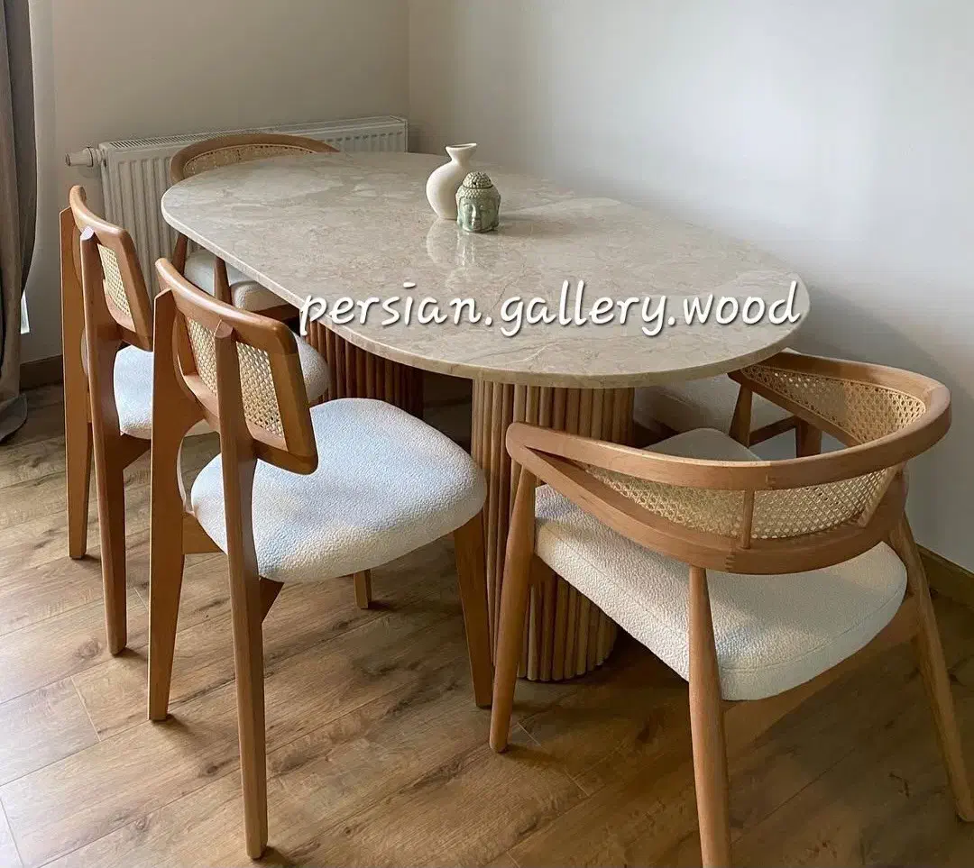 آبنوس میز ناهار خوری شاهکارهنری پریمیوم|میز و صندلی غذاخوری|تهران, فرمانیه|دیوار