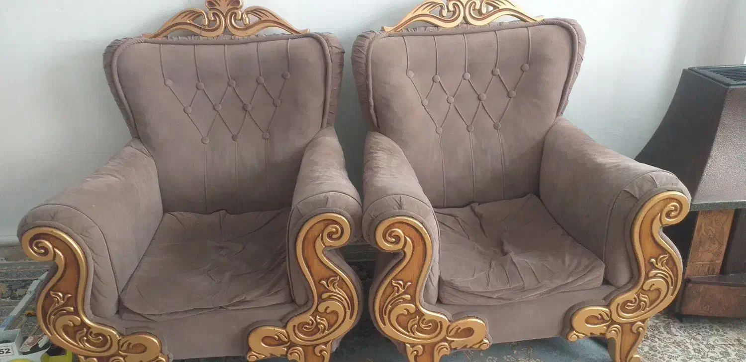 مبل نیم سلطنتی|مبلمان خانگی و میز عسلی|محمدشهر, همایون ویلا|دیوار