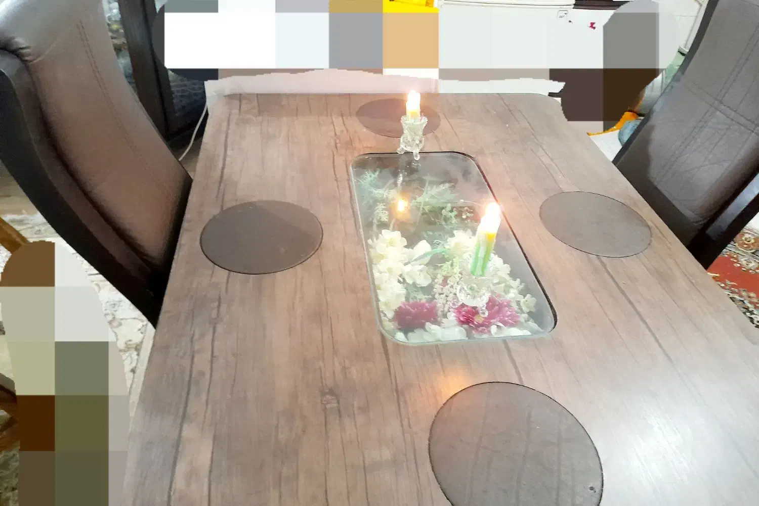 میز غذاخوری ۴ نفره|میز و صندلی غذاخوری|رشت, چله خانه|دیوار