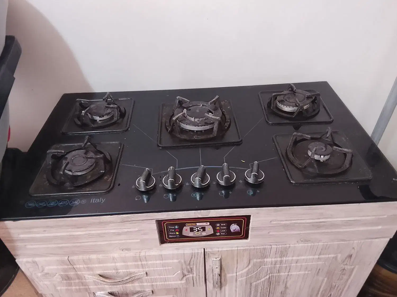 اجاق گاز پنج شعله کابینتی در حد نو|اجاق گاز و لوازم برقی پخت‌وپز|پردیس, فاز ۵|دیوار