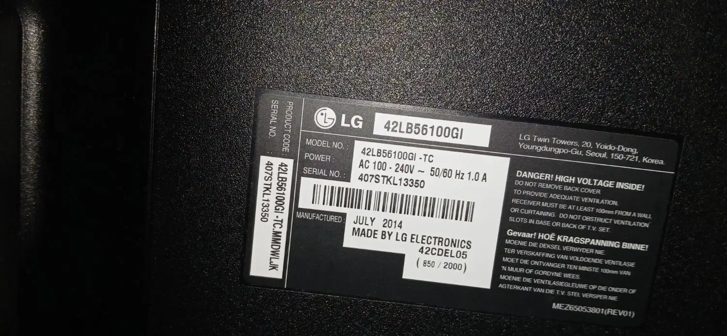 تلوزیون ۴۲ اینچ LG|تلویزیون و پروژکتور|تهران, جنتآباد شمالی|دیوار