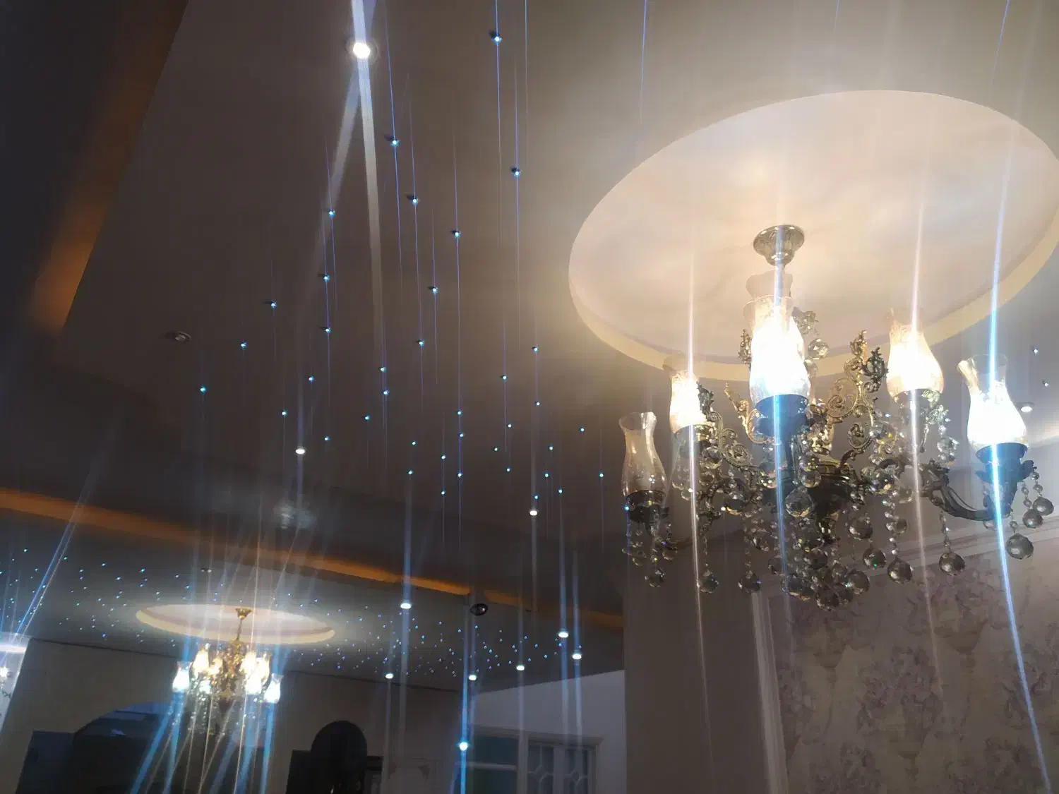 یه جفت لوستر برنجی ۴شاخه|لوستر و چراغ آویز|اردبیل, |دیوار