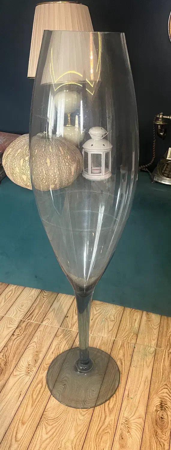 گلدان شیشه ای بزرگ|گل و گیاه طبیعی|رشت, تازه آباد|دیوار