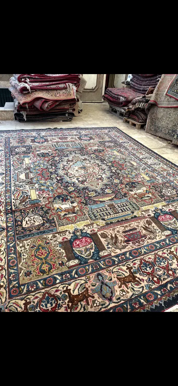 معامله فرش کهنه دستبافت|فرش|کهک, |دیوار