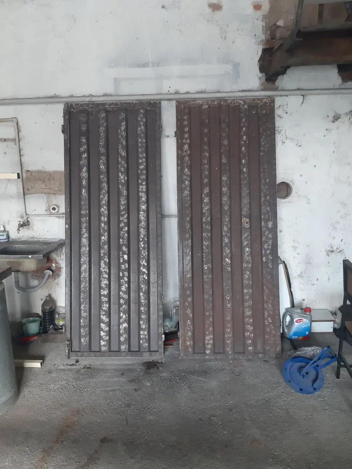 درب سه تیکه آهنی ورق دومیل چارچوب نو|مصالح و تجهیزات ساختمان|اسکو, |دیوار