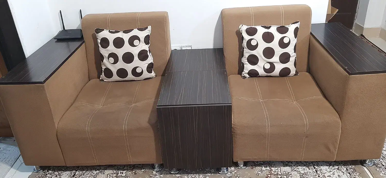 مبل راحتی هشت نفره با میز و عسلی|مبلمان خانگی و میز عسلی|قم, پردیسان|دیوار