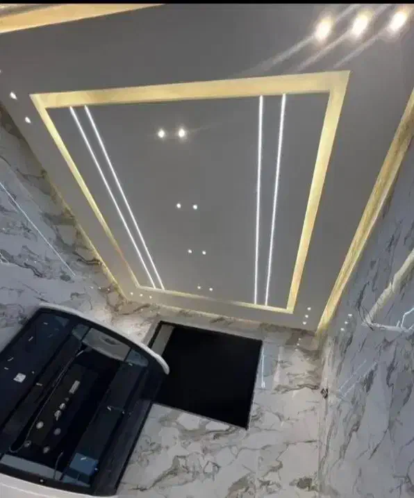 کناف سقف کاغذب.  لاین نوری دیوار پوششی. و|خدمات پیشه و مهارت|فردیس, فردیس|دیوار