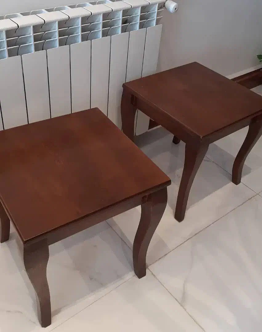 فروش دوعدد میز عسلی فندقی|مبلمان خانگی و میز عسلی|تنکابن, |دیوار