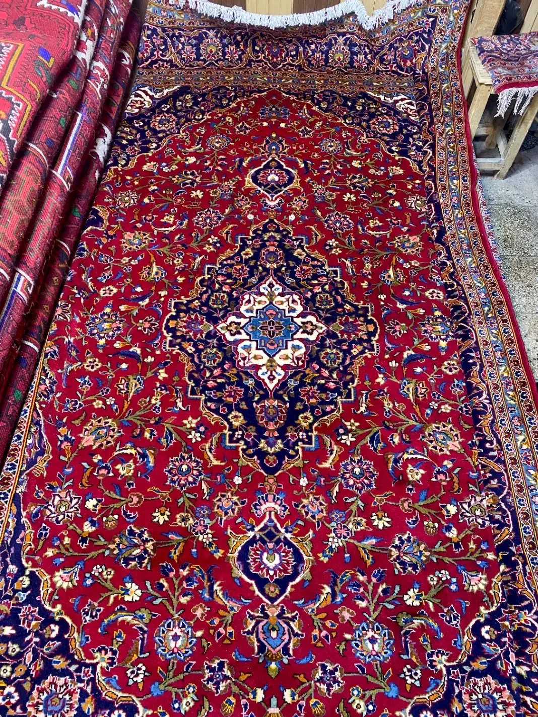 فرش ۹متری کاشان|فرش|بناب, |دیوار