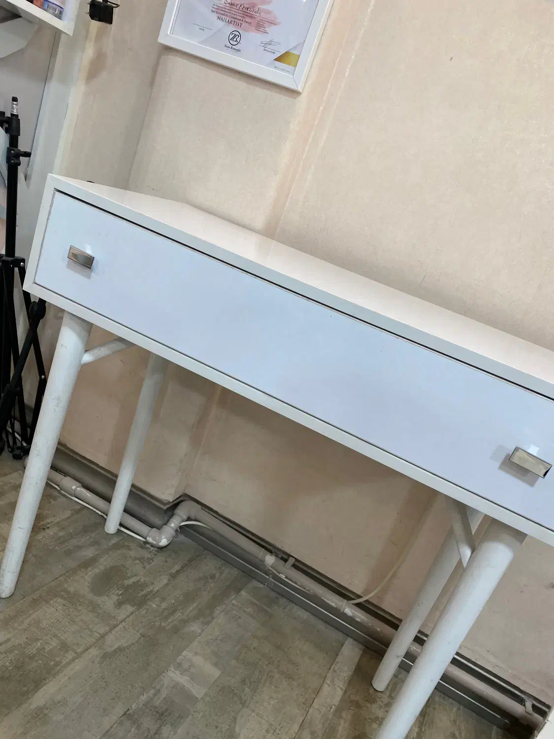 میز چوبی تک کشو|میز تحریر و کامپیوتر|رشت, شالکو|دیوار