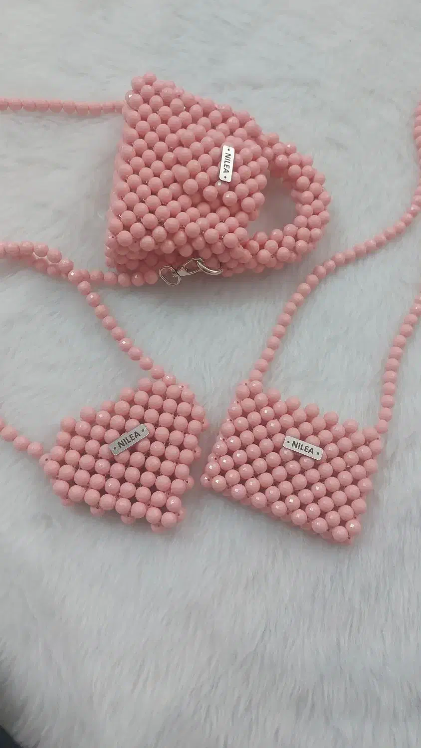 ست های سه تیکه کیف های مرواریدی|کیف، کفش، کمربند|قم, بنیاد|دیوار