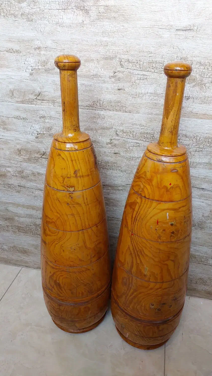 میل زورخانه ای چوبی قدیمی(آنتیک،سالم و سنگین)|تجهیزات ورزشی|تهران, شهرک شهرداری|دیوار