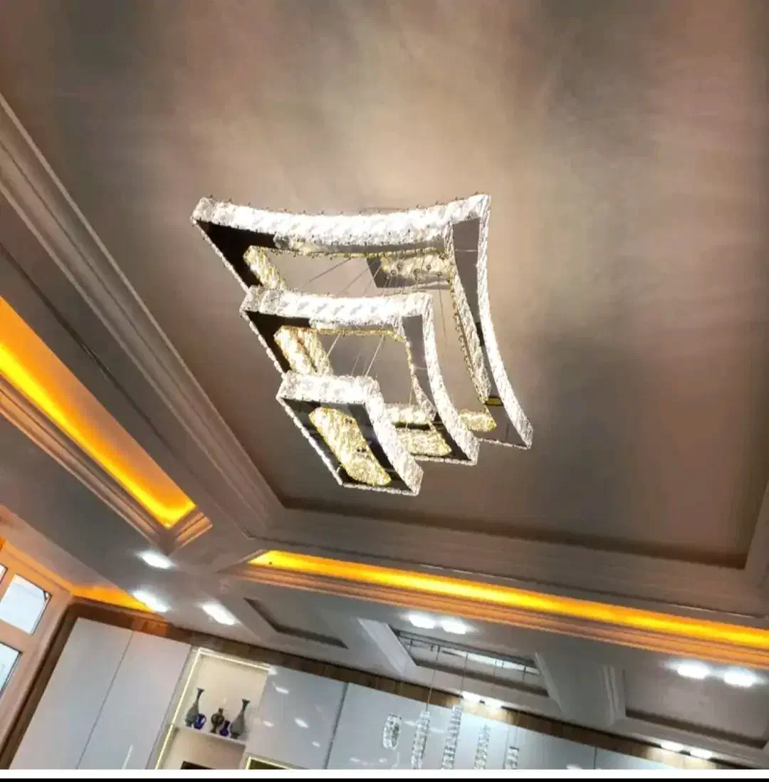 لوستر الماس. کهکشانی مستطیل مدل حریر. AC light|لوستر و چراغ آویز|تهران, سنگلج (شاپور)|دیوار