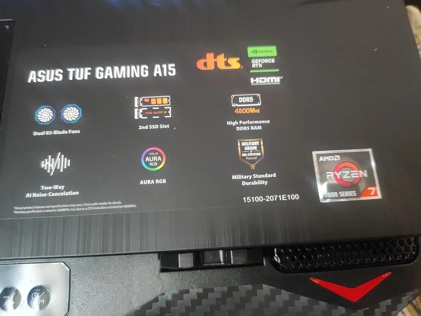 Asus TUF GAMING A15|رایانه همراه|کرمان, |دیوار
