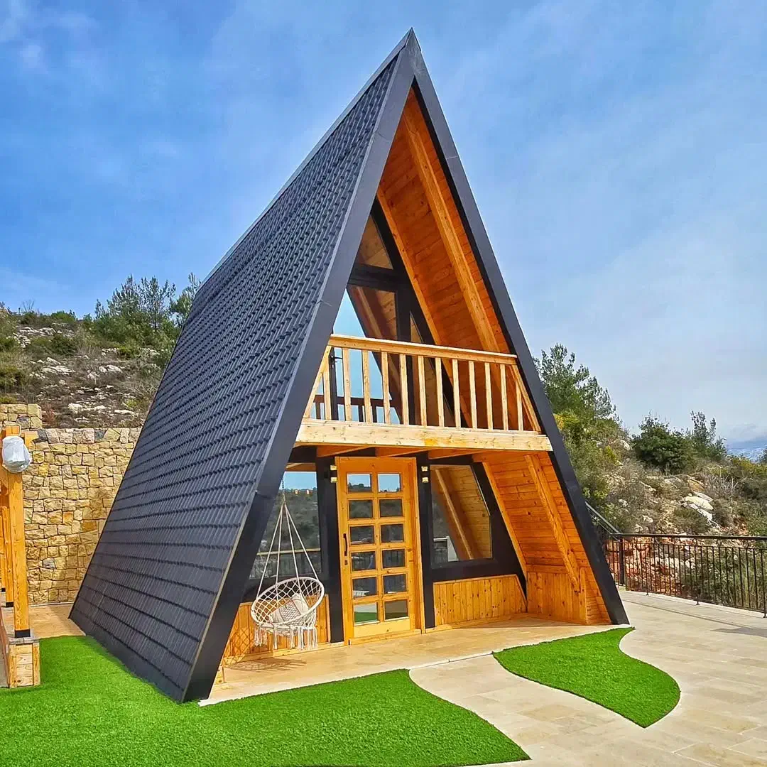 کلبه سوئیسی۶۰متری تمام چوب همراه بالکن|مصالح و تجهیزات ساختمان|تهران, تهرانویلا|دیوار