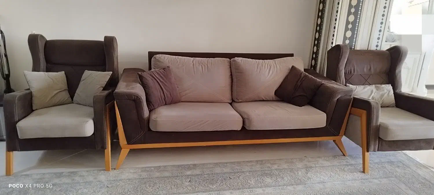 مبل راحتی نیم ست|مبلمان خانگی و میز عسلی|فردیس, شهرک راه آهن|دیوار