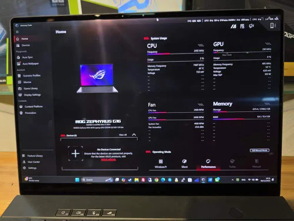 لپتاپ ASUS ROG Zephyrus G16 هیولای خوشاستایل|رایانه همراه|شیراز, معالیآباد|دیوار
