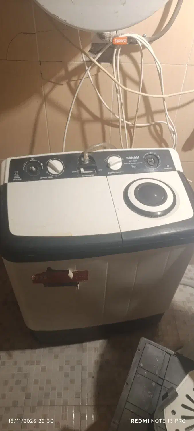 لباسشویی|ماشین لباسشویی و خشک‌کن لباس|رباط‌کریم, شهرک والفجر|دیوار