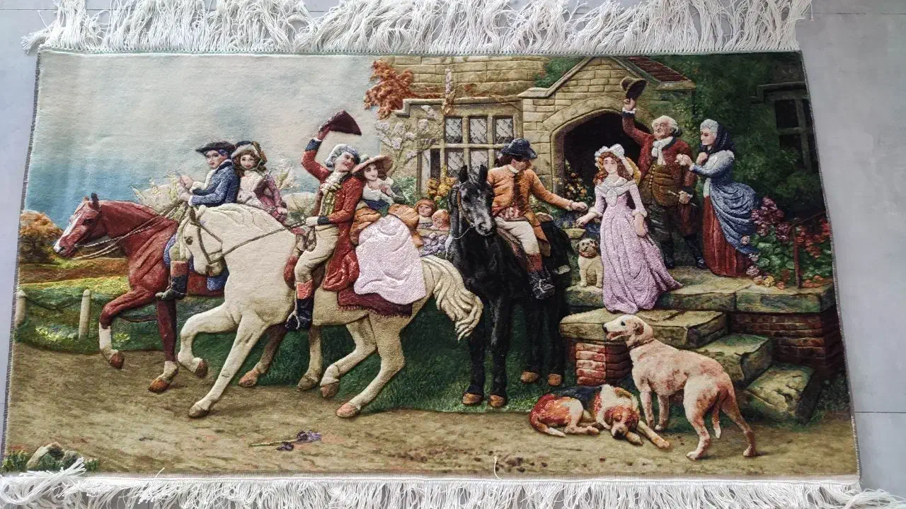 تابلو فرش دستباف طرح آغاز زندگی|تابلو فرش|مشهد, الهیه|دیوار