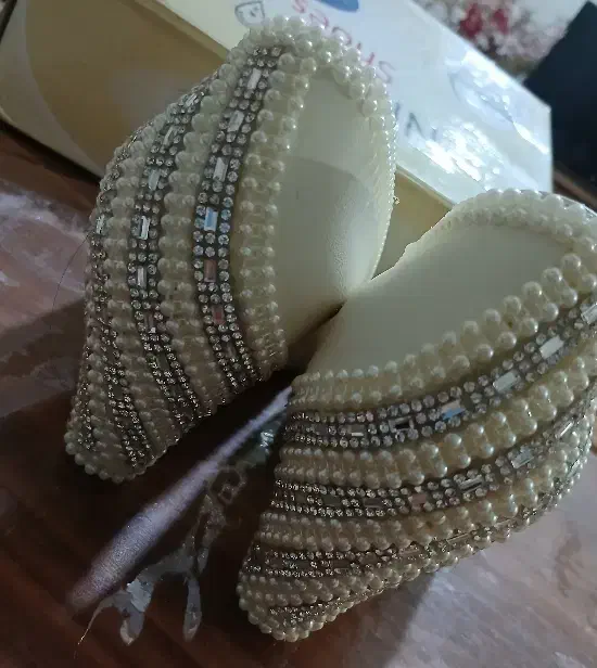 کفش عروس سایز ۳۹ نو|کیف، کفش، کمربند|تبریز, |دیوار